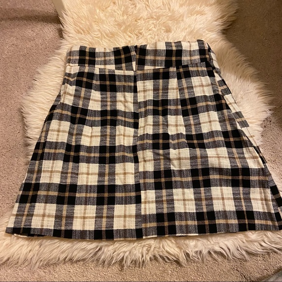 Zara Plaid Mini Skirt Size Medium - Picture 7 of 12